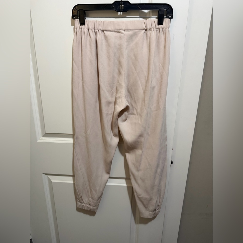 Aritzia Babaton Pale Blush Satin Pants